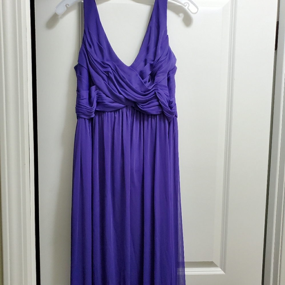 Cowl-back Bridesmaid Dress